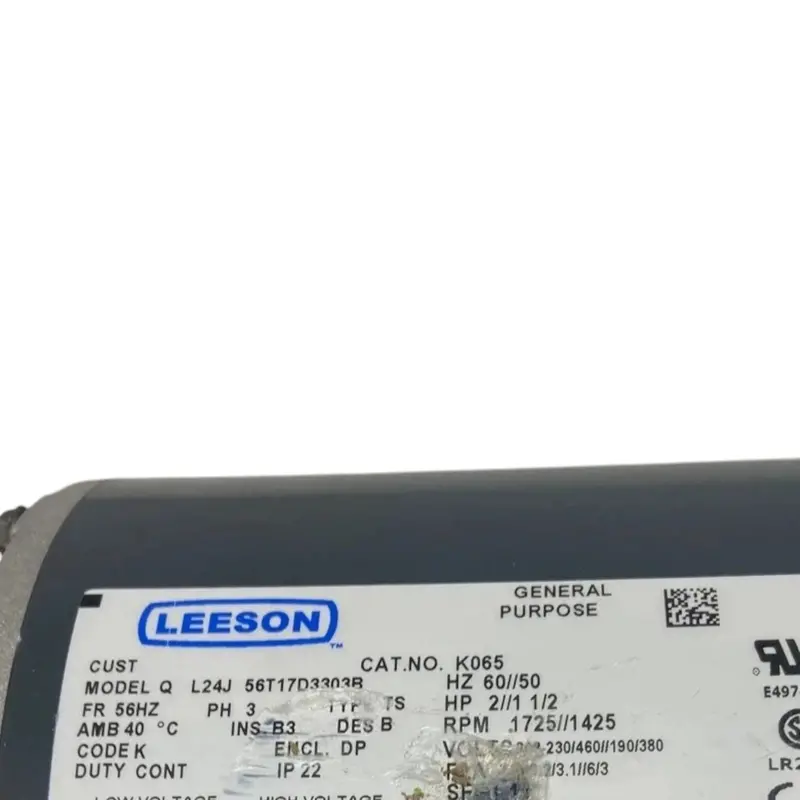 056T17d3303b Genuine Leeson General Purpose Motor 208-230/460V 2