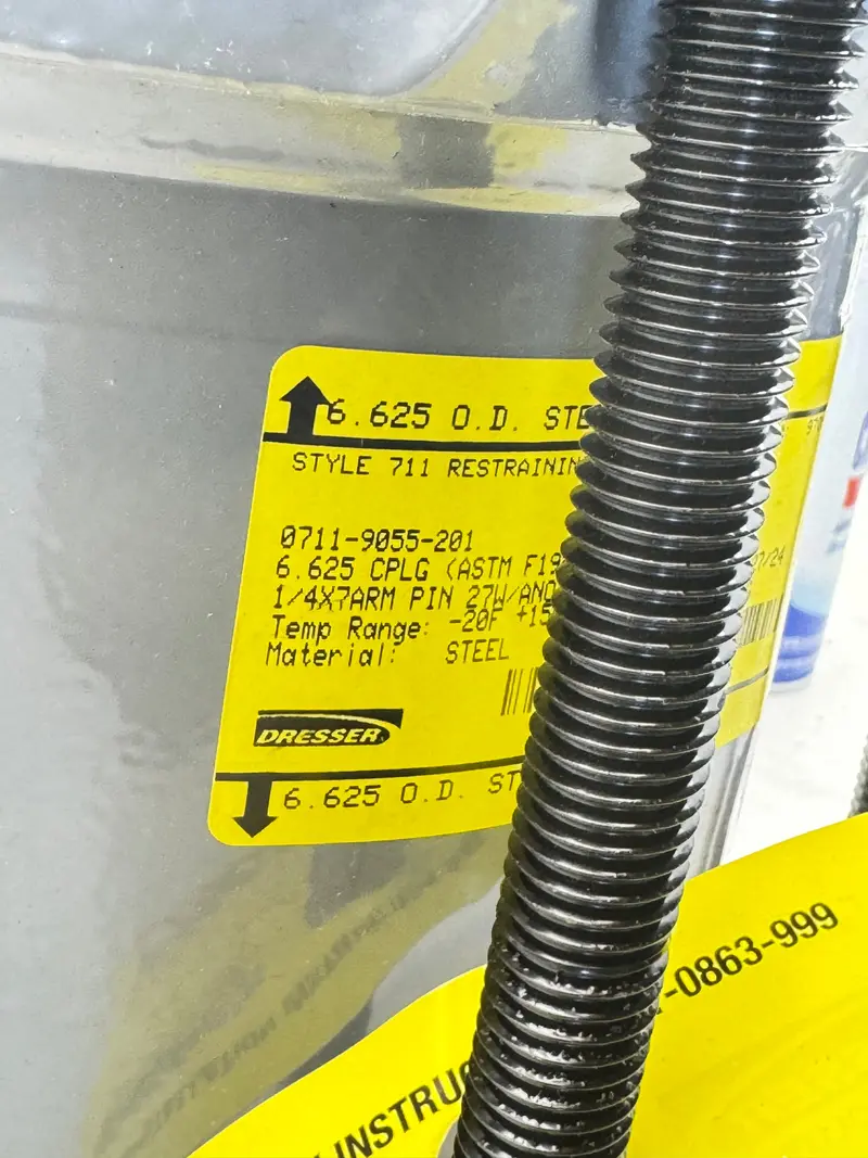 0711-9055-201 Dresser Bolted Restraining Coupling 300Psi 2