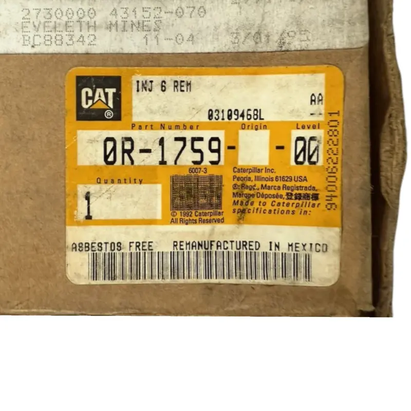 0R1759 Cat Injector As-Fuel 2