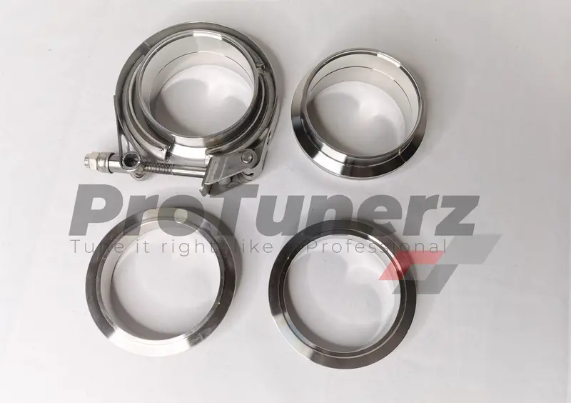 1.5" V-Band Clamp + Flanges / Stainless Steel / Quick Release 1