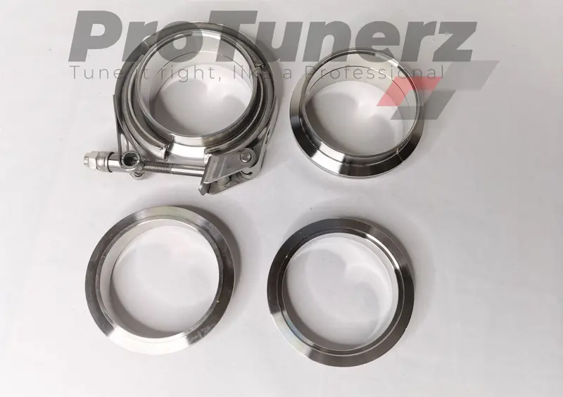 1.5" V-Band Clamp + Flanges / Stainless Steel / Quick Release 2