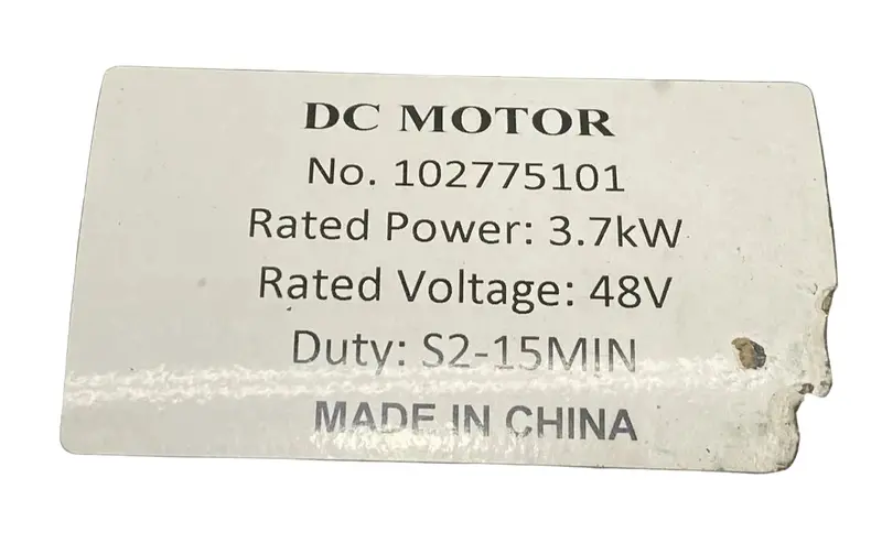 102775101 Holdwell Replacement Electric Motor 48V 2