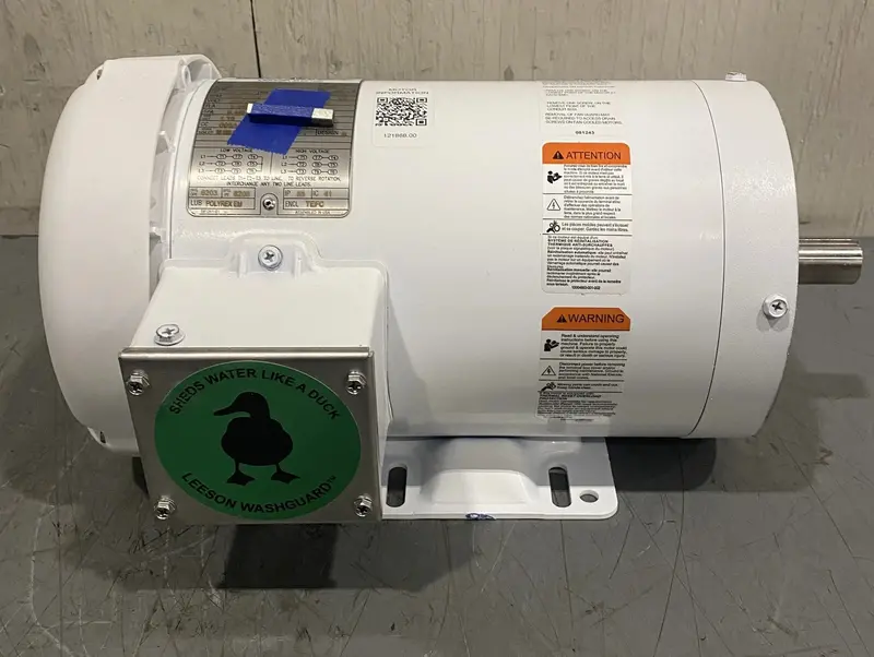 121868.00 Leeson General Purpose Washdown Duty Motor 1