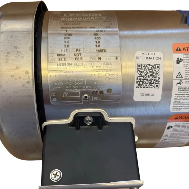 122198.00 Leeson 1Hp Washdown Motor 2