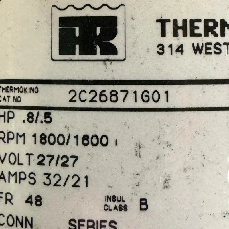 123-106-0002 Genuine Thermo King Motor 27V 2