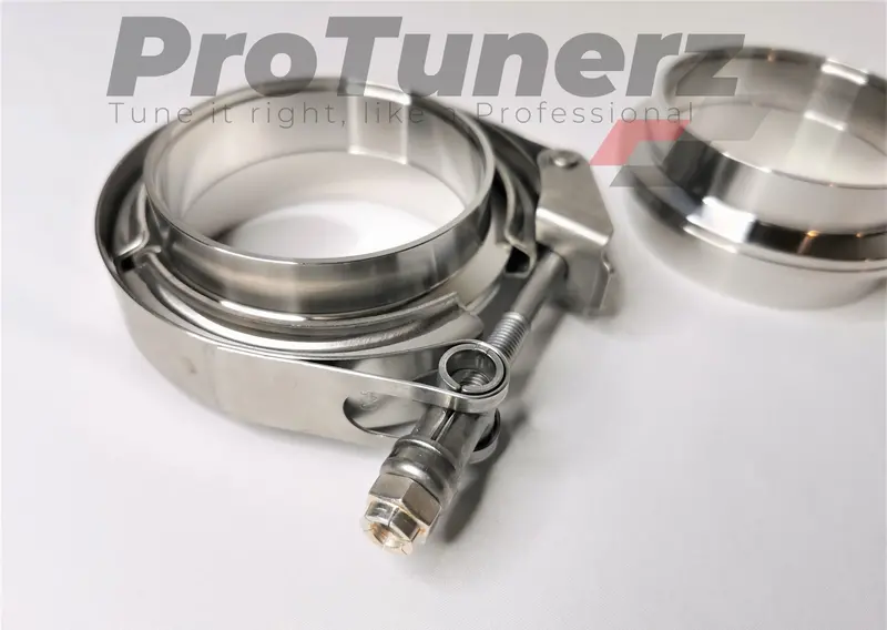 2.0" V-Band Clamp + Flanges / Stainless Steel / Quick Release 1