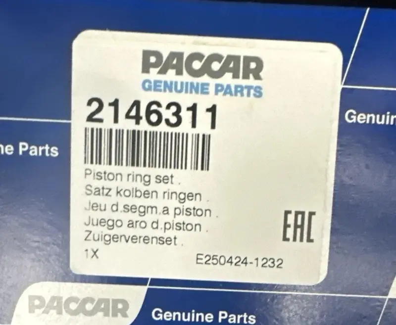 2146311 Genuine Paccar Piston Ring Set 1
