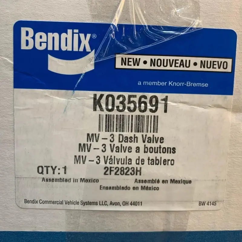 21750583 Genuine Bendix Air Brake Manifold Control Dash Valve Mv-3 2