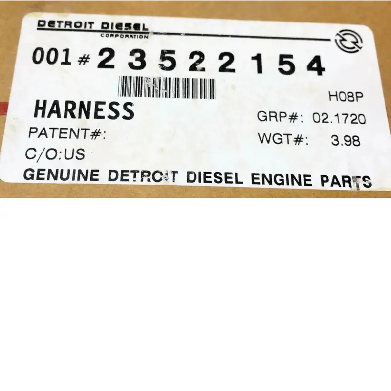 23522154 Genuine Detroit Diesel Wiring Harness Assembly Nos 2