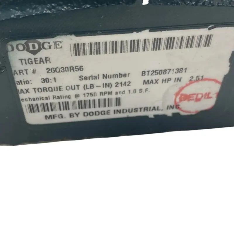 26Q30r56 Genuine Dodge Right Angle Worm Gear Speed Reducer 2