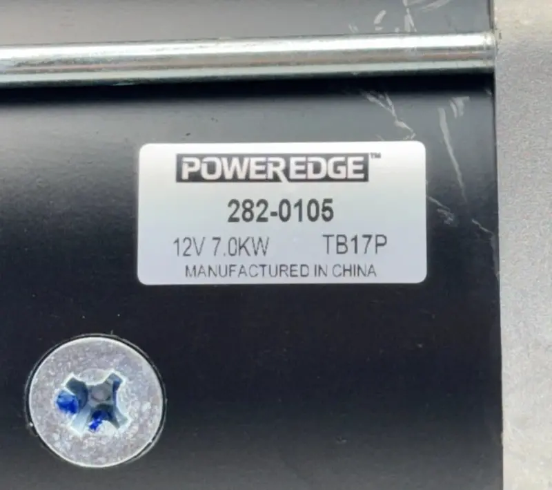 282-0105 Poweredge Starter Motor 12V 2