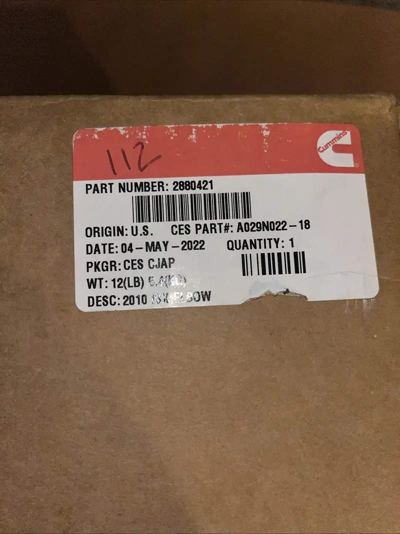2880421 Genuine Cummins Tube Connector Elbow 2