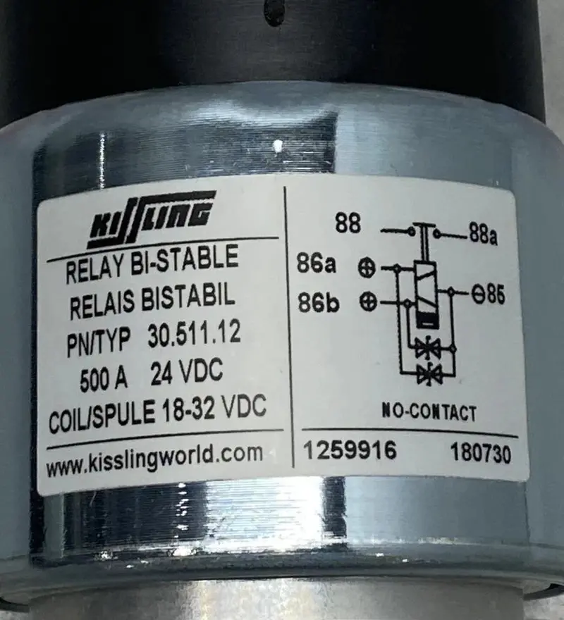 30-511-12 Kissling General Purpose Power Relay 24V 2