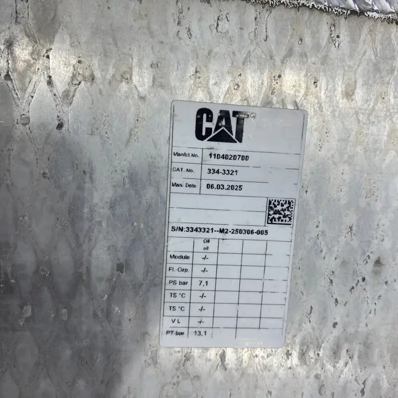 334-3321 Genuine Cat Oil Cooler Core 2