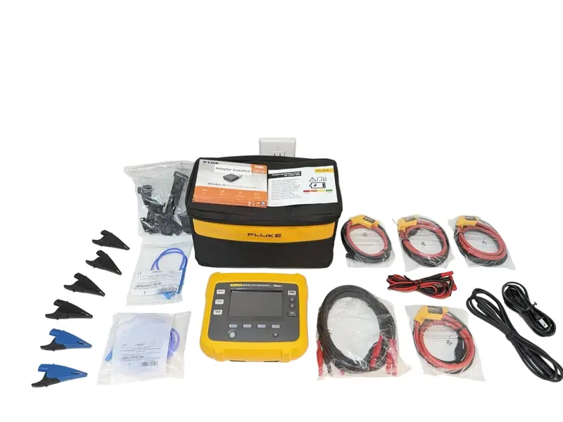 3540 Fc Genuine Fluke 3-Phase Power Monitor W/ Accessories 1