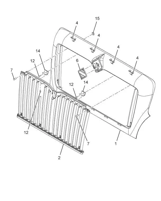3579744C92 Genuine International Grille Assembly 1
