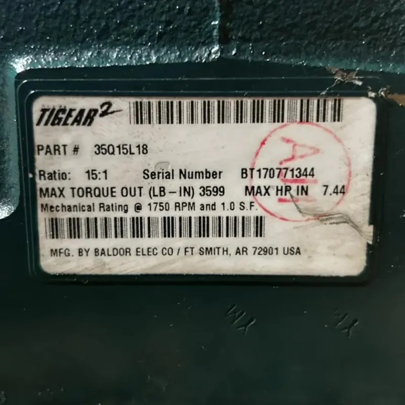 35Q15l18 Genuine Dodge Right Angle Worm Gear Speed Reducer 2