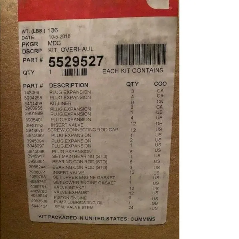4352308 Genuine Cummins Overhaul Kit 2