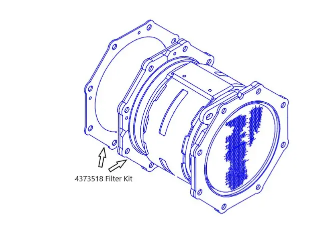 437-3518 Genuine Cat Dpf Diesel Particulate Filter Kit 1