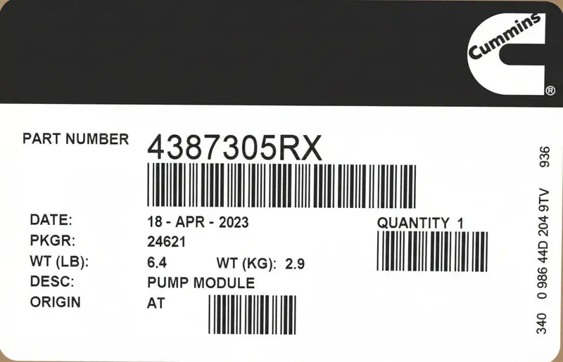 4387305Rx Genuine Cummins Diesel Exhaust Fluid Pump 2
