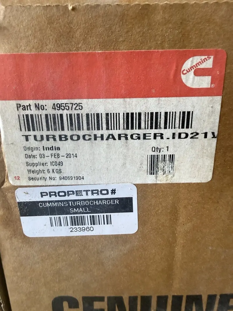 4955725 Genuine Cummins Turbocharger 1