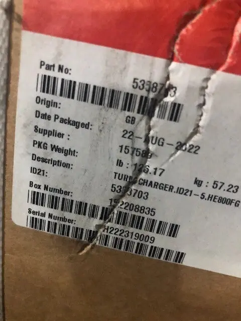 5358703Rx Genuine Cummins Turbocharger Kit 2