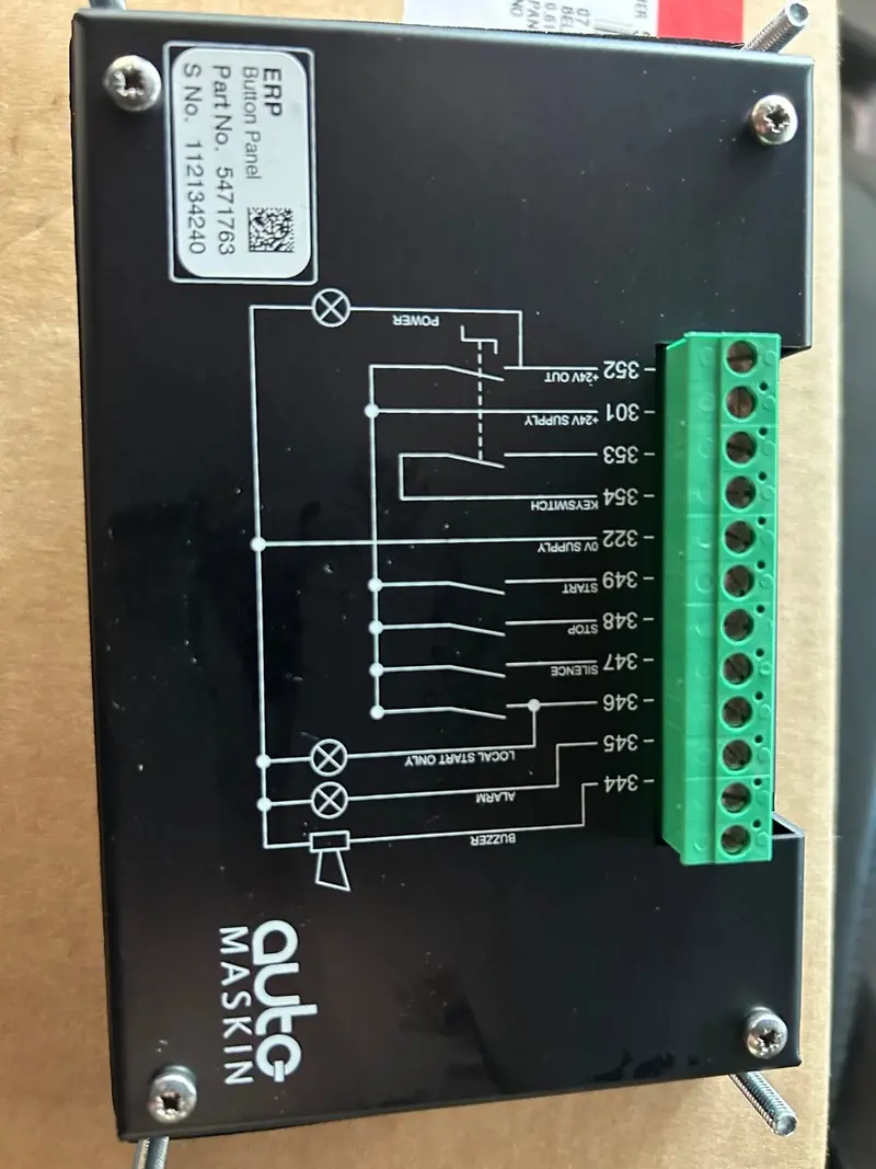 5471763 Genuine Cummins Control Panel 2