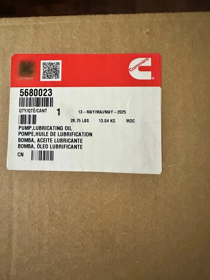 5680023 Genuine Cummins Lubricating Oil Pump 1