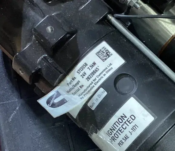 5713558 Genuine Cummins Starter Motor 24V 7.5Kw 2