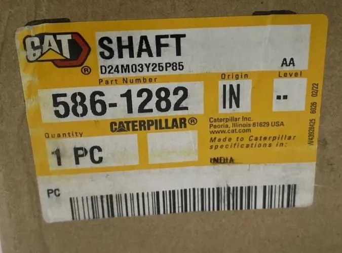 5861282 Genuine Cat Water Pump Shaft 2