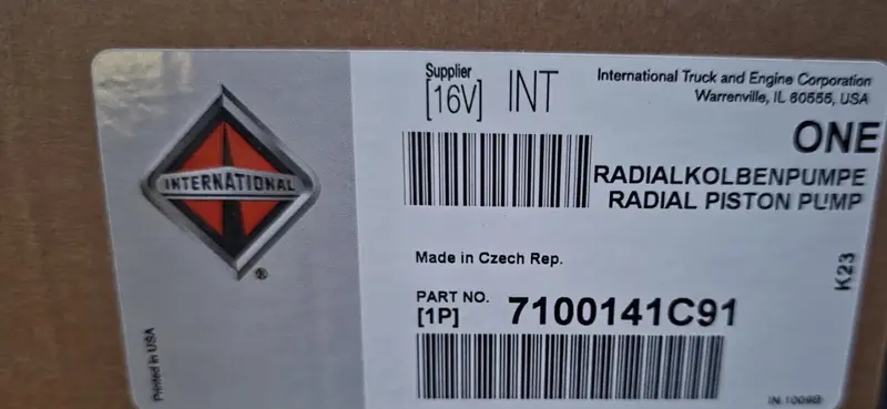 7100141C91 Genuine International High Pressure Fuel Pump 2