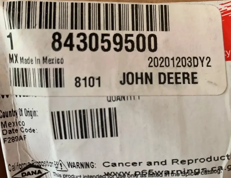 843059500 Genuine John Deere Solenoid Valve Assembly 1