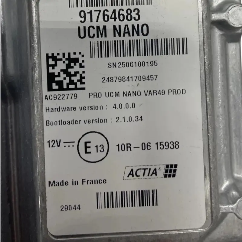 91764683 Actia Ecu Electronic Control Unit 12V Set Of 8 2