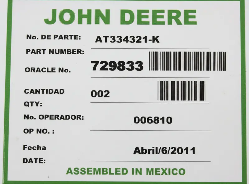 At334321 Genuine John Deere Wiring Harness 1