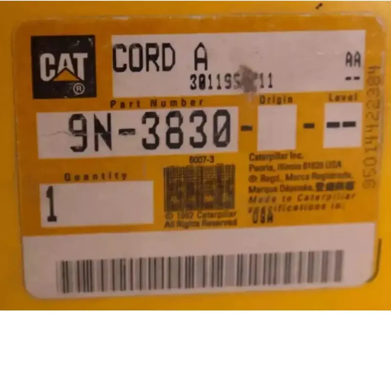Ca9n3830 Genuine Cat Wires Heater Cord 2