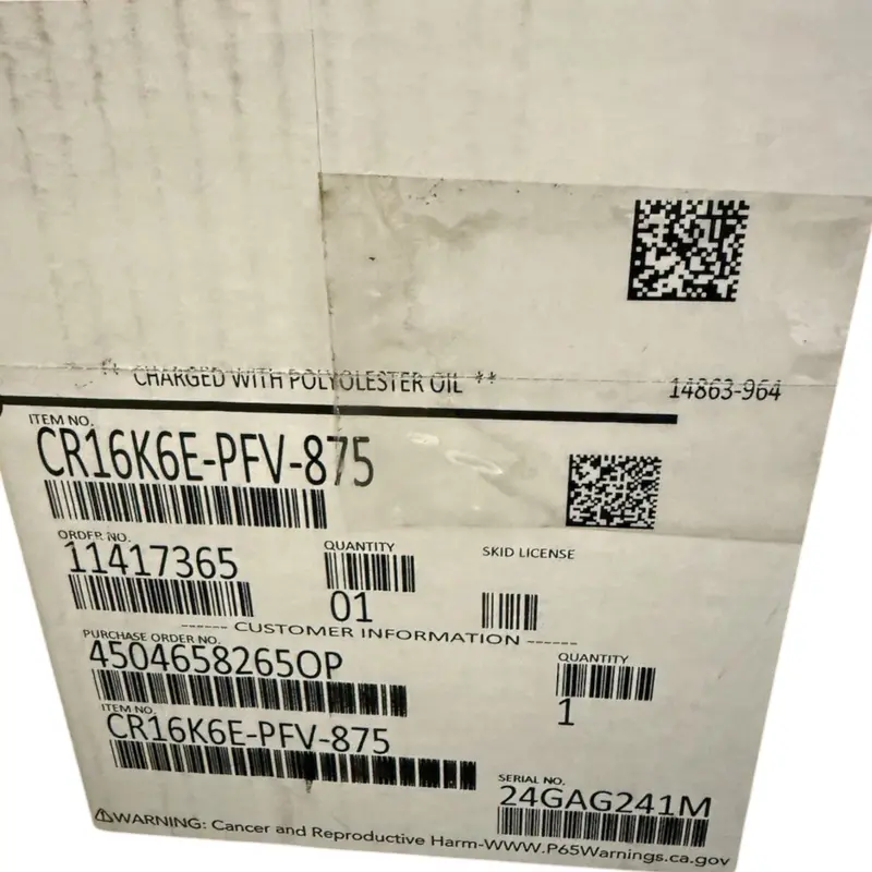 Cr16k6e-Pfv-875 Copeland Hermetic Compressor 2