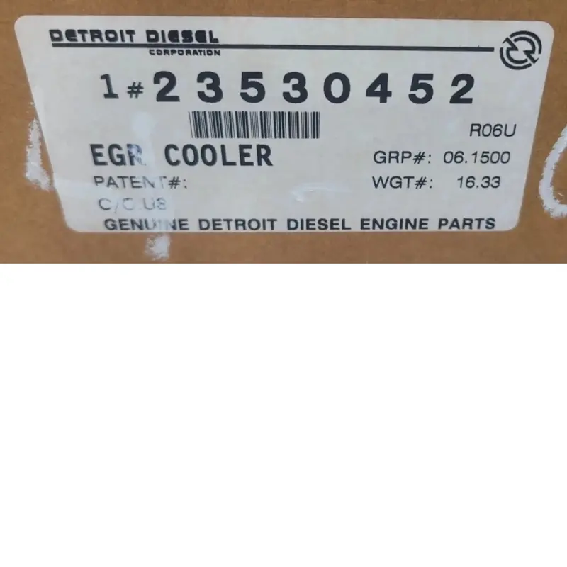 Dde 23530452 Genuine Detroit Diesel Egr Exhaust Gas Recirculation Cooler 2
