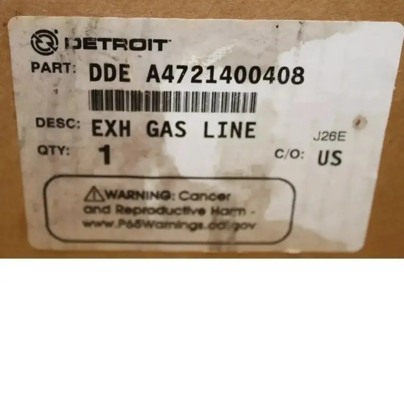 Dde A4721400408 Genuine Detroit Diesel Exhaust Gas Line 2