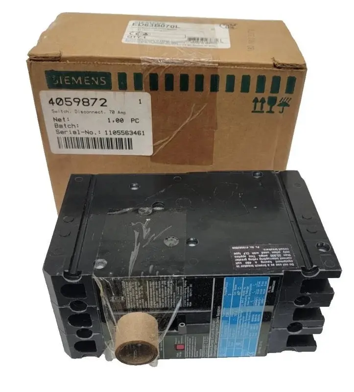 Ed63b070l Genuine Siemens Molded Case Circuit Breaker 600V 1