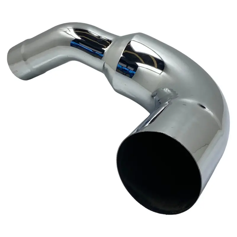 Exe64764l-5962 Genuine Kenworth Chrome Left - Over Frame Elbow 6" Reducing To 5" 1