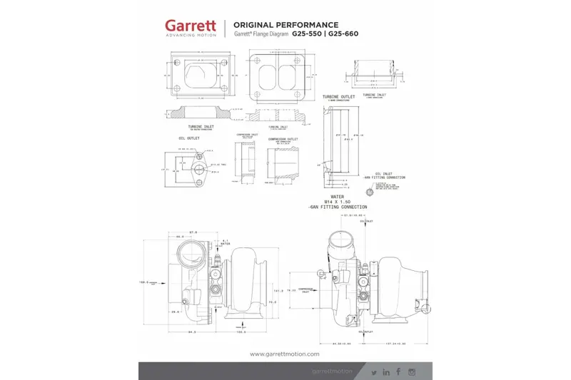 Garrett G Series G25-660 Turbo 4