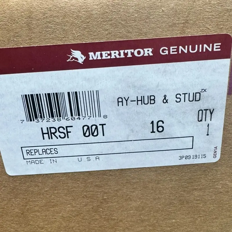 Hrsf00t16 Genuine Meritor Hub And Stud Assembly 2