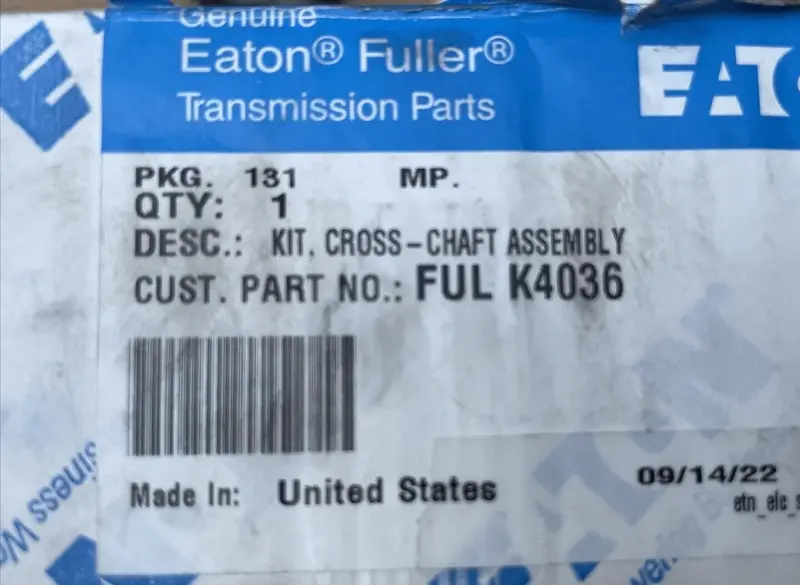 K-4036 Genuine Eaton Cross Shaft Assembly Kit 2