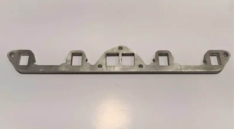 L-Series Stainless Steel Square Port Exhaust Header Flange 1