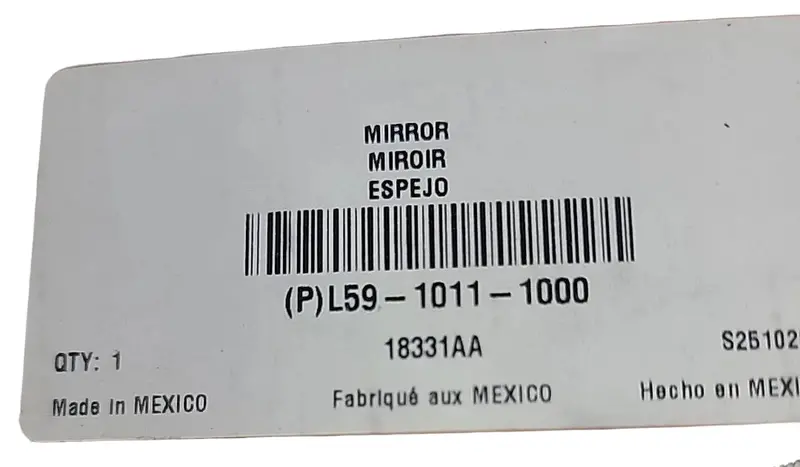 L59-1011-1000 Genuine Kenworth Left Side Hood Mirror 1