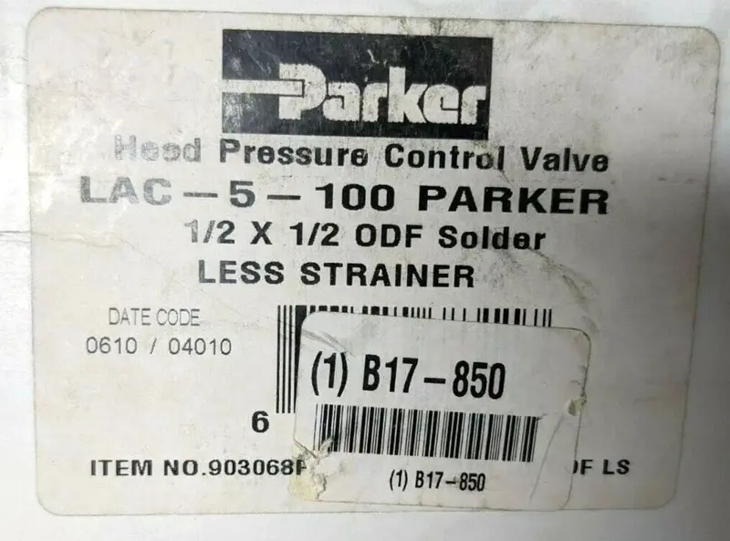 Lac5100 Genuine Parker Head Pressure Control Valve 2