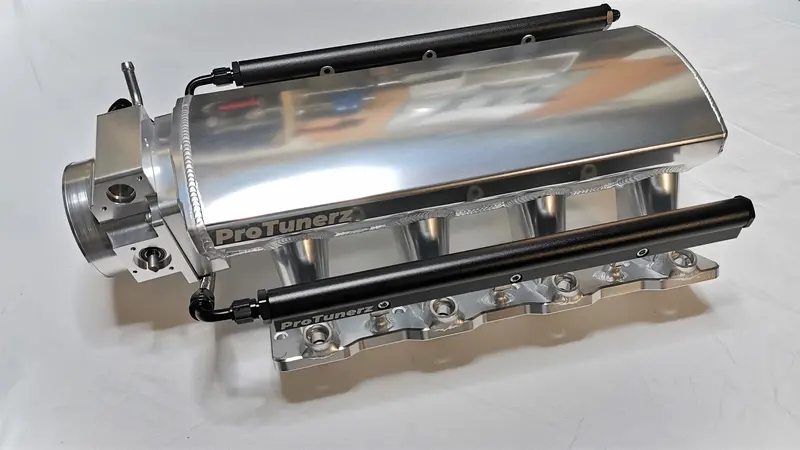 Ls Lsx Ls1 Ls2 Ls6 Low Short Intake Manifold / Fuel Rail / Throttle Body 2