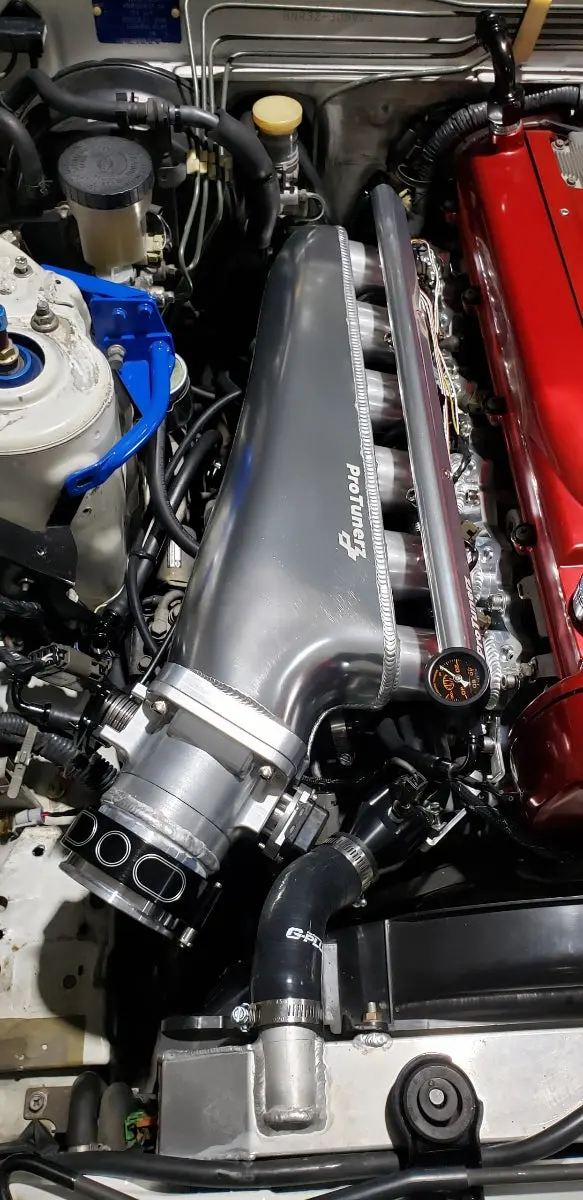 Nissan Rb26dett Intake Manifold /Fuel Rail/ Throttle Body Rb26 Gtr 5