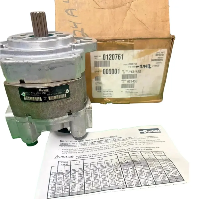 P16150c2s2 Genuine Parker Hydraulic Gear Pump 1