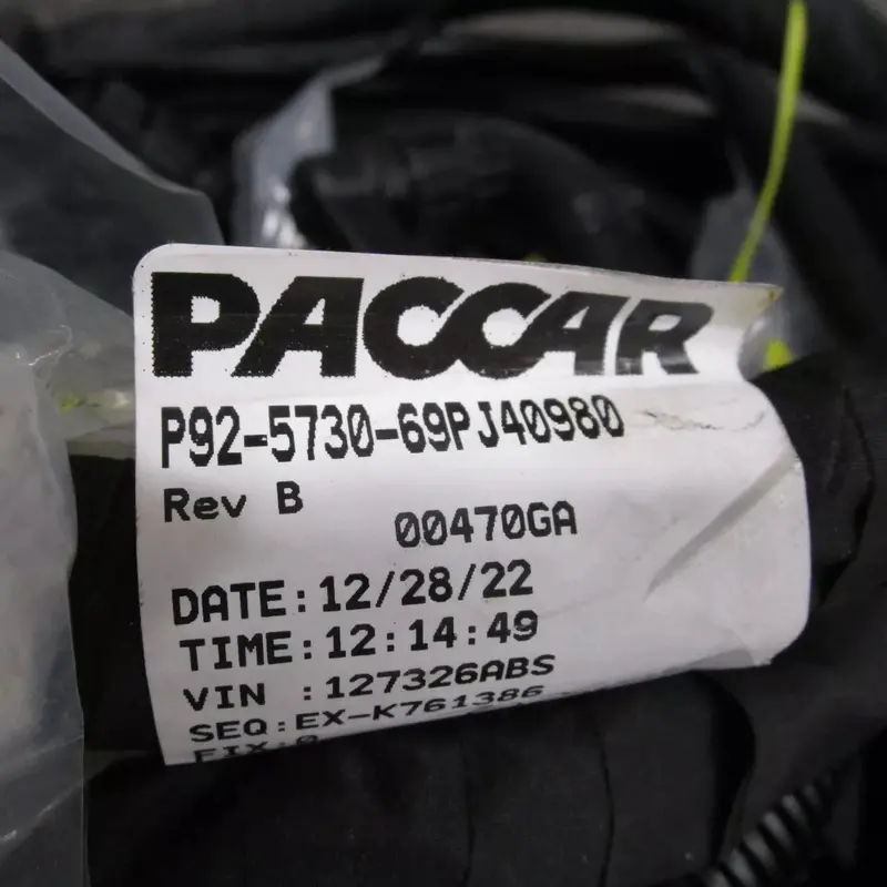 P92573069pj40980 Paccar Wiring Harness 2
